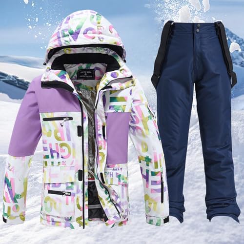 Vhersily 2025 Conjunto De Chaqueta De Esquí Y Pantalones Para Hombre Y Mujer, Cálido, Nieve, Impermeable, A Prueba De Viento Traje De Esquí Transpirable Para Entrenamiento Gimnasio, Para Otoño e - imagen 2