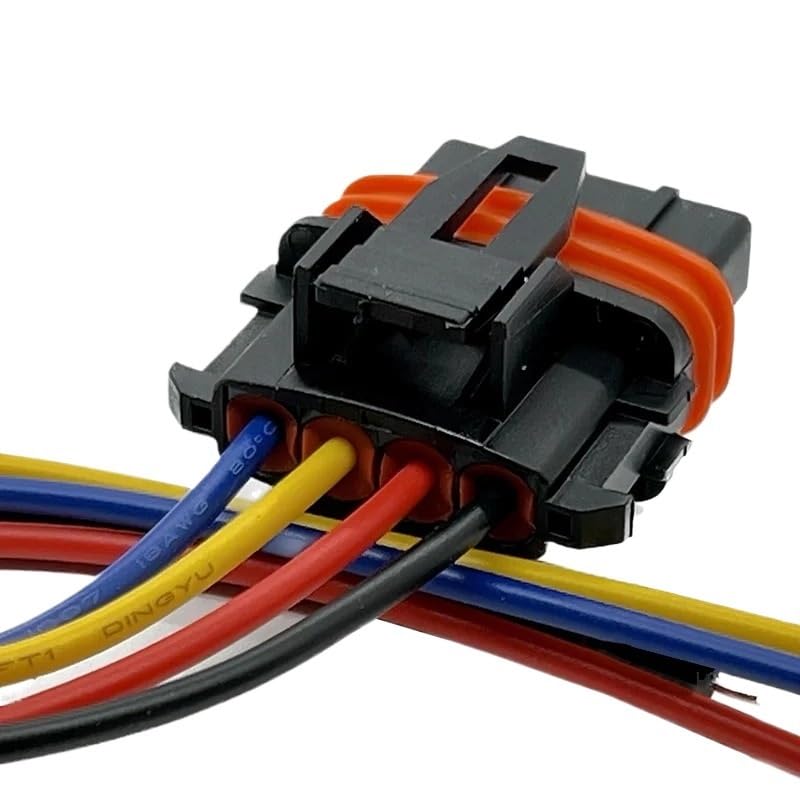 4 Pin Auto Ignition Coil High Voltage Package Plug Wire Harness Car Water Proof Electrical Cable Connectors 1928404745(10 Pcs)