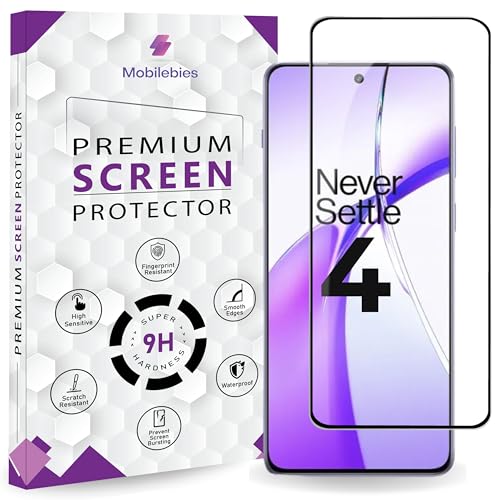 Image of Premium Tempered Glass Screen Protector Guard For Oneplus Nord 4 5G (6.74 Inch, Pack of 1) | Screen Guard With Edge to Edge Coverage With Easy to installation kit