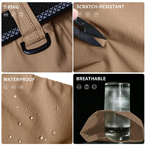 Noukow Men's Outdoor Quick Dry Lightweight Hiking Pants Waterproof Pants With Belt For Fishing Mountain Camping Work Active #TOP2