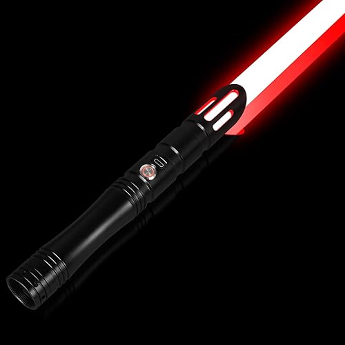 Miniatura 8 de Sable de luz de duelo con control de movimiento con aplicación, sables de luz RGB de 16 colores cambiables con 16 fuentes de sonido, sable de luz