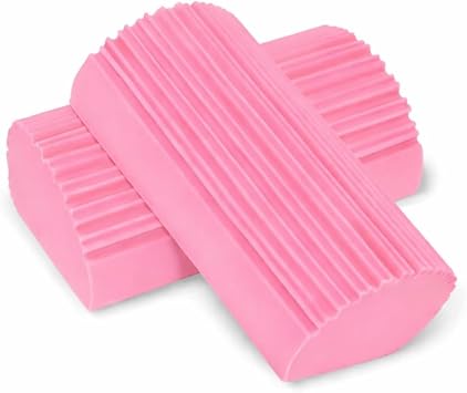 Sihirli Bulaşık Süngeri, Pembe, Oluklu Yüzey Tasarımı