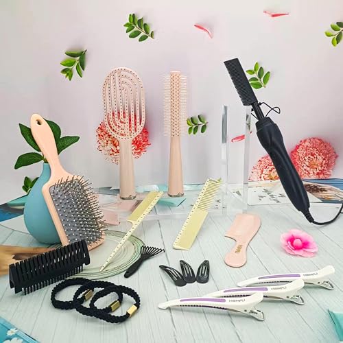 Kit de Cepillos y Peine Eléctrico para Cabello HOMFU miniatura 2