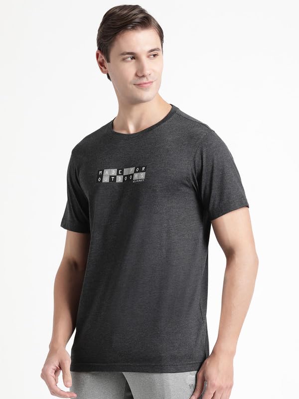 Image of Wildcraft Men's Solid Regular Fit Polo Shirt