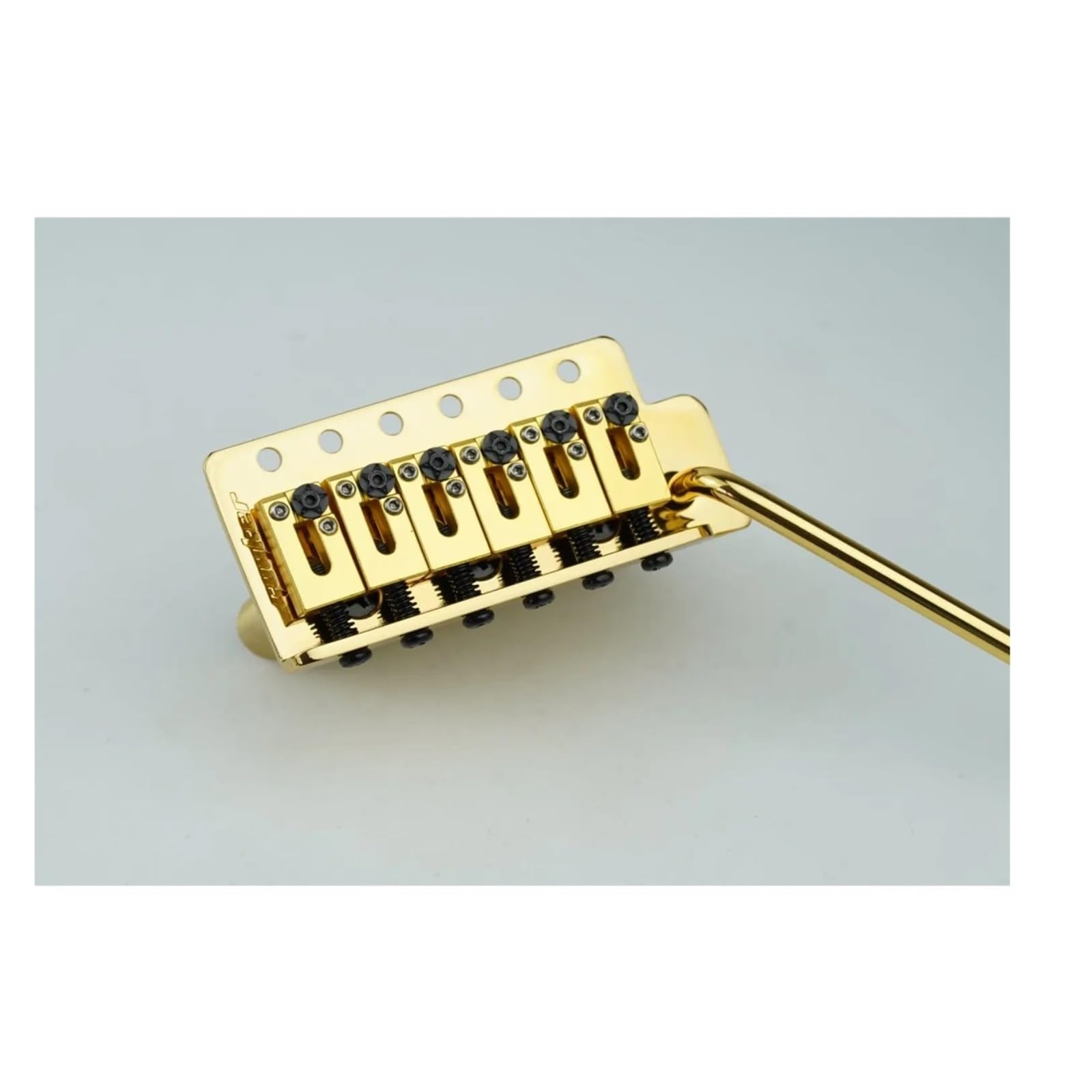 Ponte per chitarra elettrica, compatibile con GUYKER, GG1001-S | Base in ottone, selletta blocca corda in acciaio inox, ponte in metallo(CR)