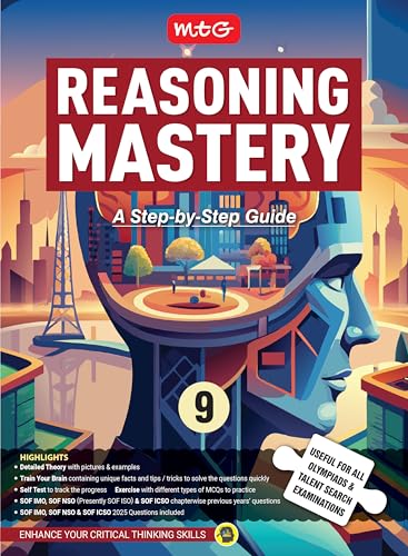 Image of MTG Class-9 Reasoning Mastery Book | SOF IMO, ICSO & iso Question Included | Useful For All Olympiads & Talent Search Exam 2026-27