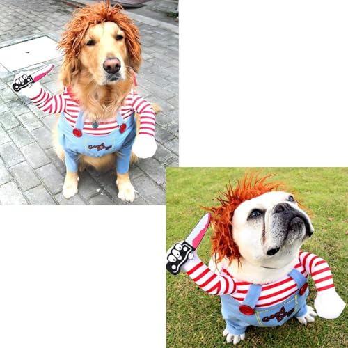 NACOCO Hundekostüm, Halloween- und Katzen-Cosplay, Partyanzug, lustig für kleine bis große Hunde (Größe XL)