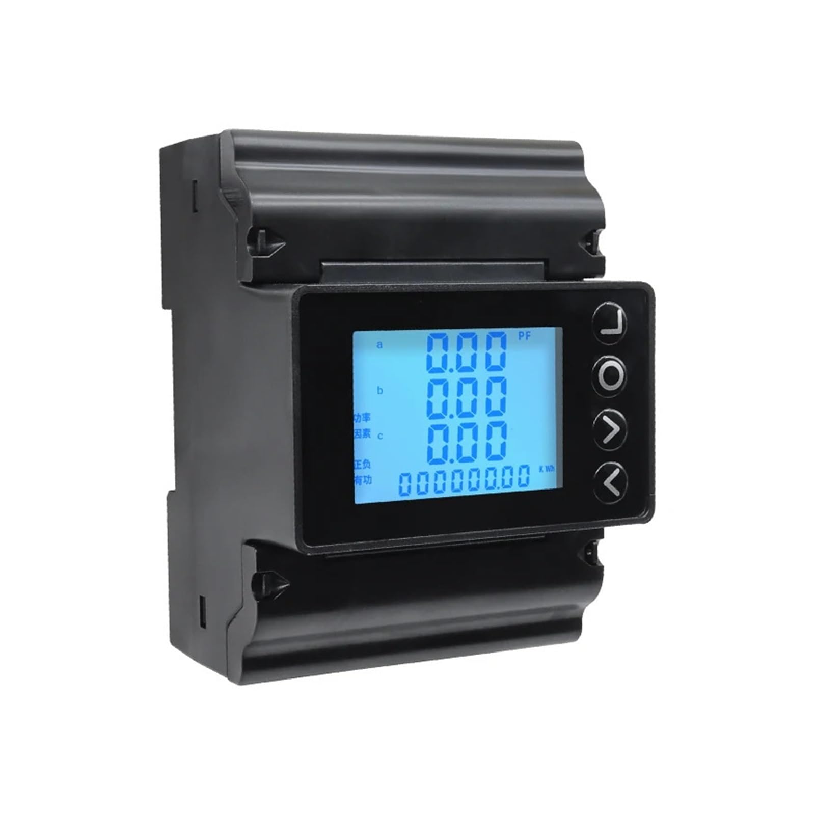 Misuratore di Potenza Digitale Watt RS485 Consumo di Corrente su Guida DIN Trifase CA 220 V(with 150A CT)