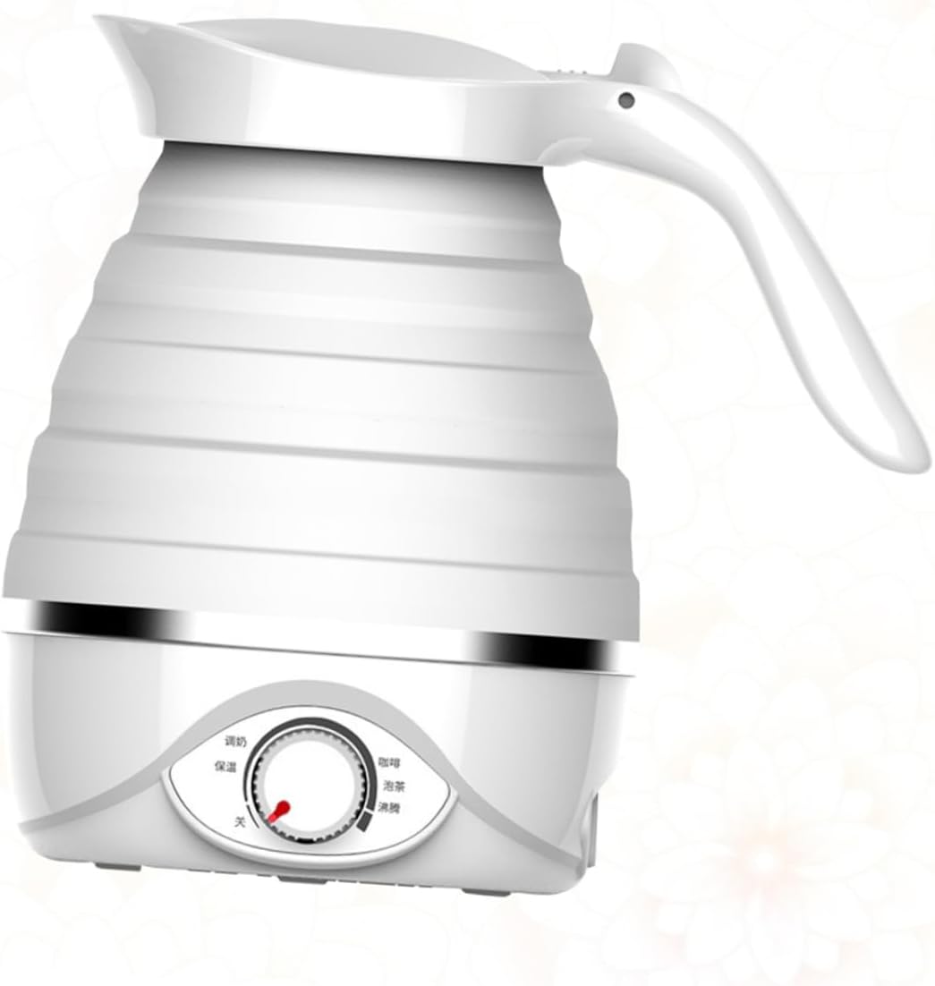 Silicone Folding Electric Kettle Quick Boil for Camping and Home Use Compact Boiler Intelligent Temperature Control Us