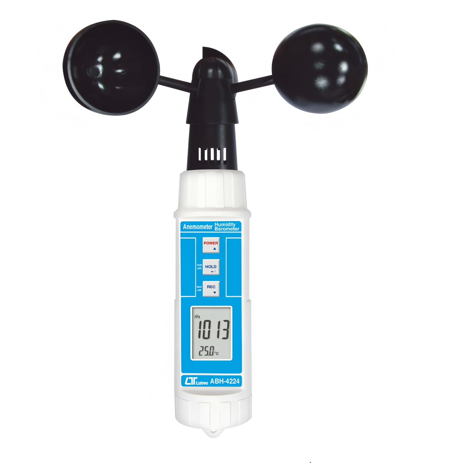 i-POOK CUP ANEMOMETER BAROMETER/HUMIDITY TEMPERATURE ABH-4224 Anemometer, Barometer, Humidity, and Temperature Meter m/s: 0.9 to 35.0 m/s, Resolution: 0.1 m/s High quality made in Taiwan