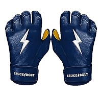 Gants De Baseball Bruce Bolt Creator - Jaune, Taille L (grand), Manchette Courte, Cuir