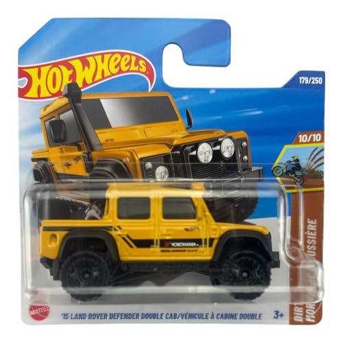 Hot Wheels Land Rover Defender Double Cab 1:64 miniatura 1
