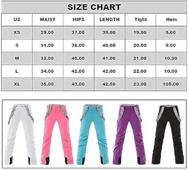 Uiterst waterdichte skibroek met bretels voor dames FR900 lichtblauw