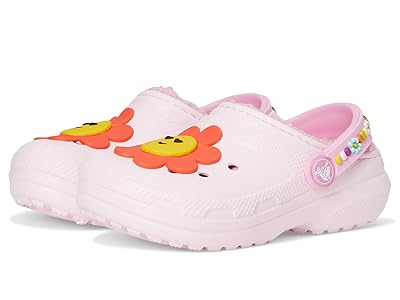 Crocs Kids Classic Lined Clogs (Toddler) Kids Shoes Pink Milk/Daisy