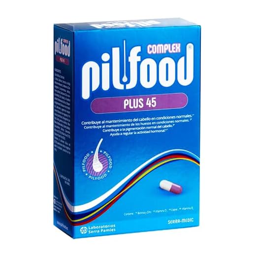 Pilfood Plus 45 Vitaminas para Caída de Capilar en Mujeres con Menopausia - 90 Cápsulas - Tratamiento Anticaída de Cabello Mujeres con Menopausia. Vitaminas, Biotina, Zinc, Cobre para Perdida de Pelo