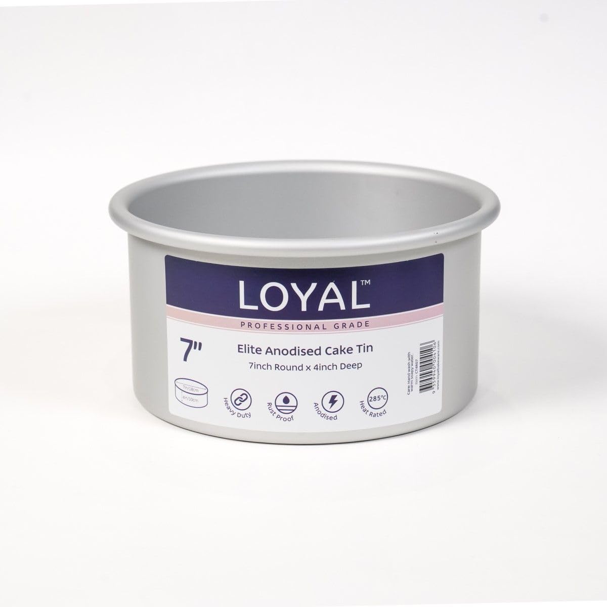 LOYAL Elite Cake Pan Extra Deep Round Ø18cm, Baking Tin, Optimal for Baking Layered Cakes and Sponges, Non-Stick Coating, Even Heat Distribution - Ø 18 cm