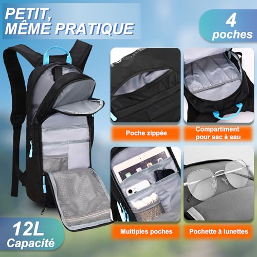 LOCAL LION 12L Sac à Dos de Vélo Sac de Bicyclette Randonnée Alpinisme Montagne Sport Camping Course Sac Cyclisme Ultraléger Respirable Unisexe – vue 5