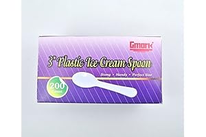 Gmark White Plastic Tasting Spoons for Sophisticated Palates