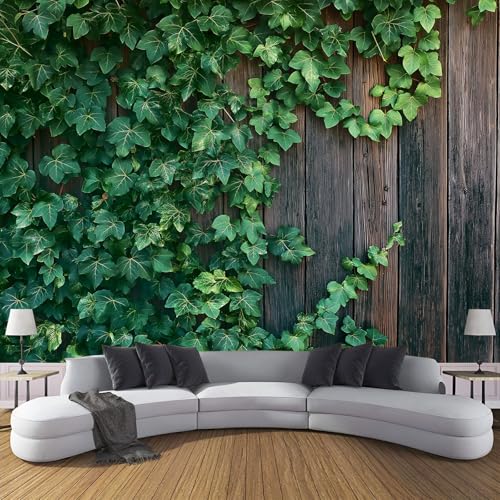 MIATCENRT Vintage Silk Cloth 3D Photo Wallpaper Roll Mural, Green Ivy Wallcoverings, 350X256Cm (Wxh) Indoor Luxury Wall Painting for Bedroom Living Room Tv Backdrop Home Decoration MIATCENRT Vintage Silk Cloth 3D Photo Wallpaper Roll Mural, Green Ivy Wallcoverings, 350X256Cm (Wxh) Indoor Luxury Wall Painting for Bedroom Living Room Tv Backdrop Home Decoration
