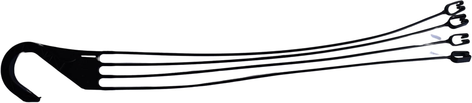 Replacement 4 Strand Plastic Hangers for 12" Hanging Baskets - Set of 5 (Black) image 5