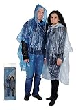 Folienponcho mit Kapuze Regenponcho Poncho , Universalgröße, verschiedene Farben