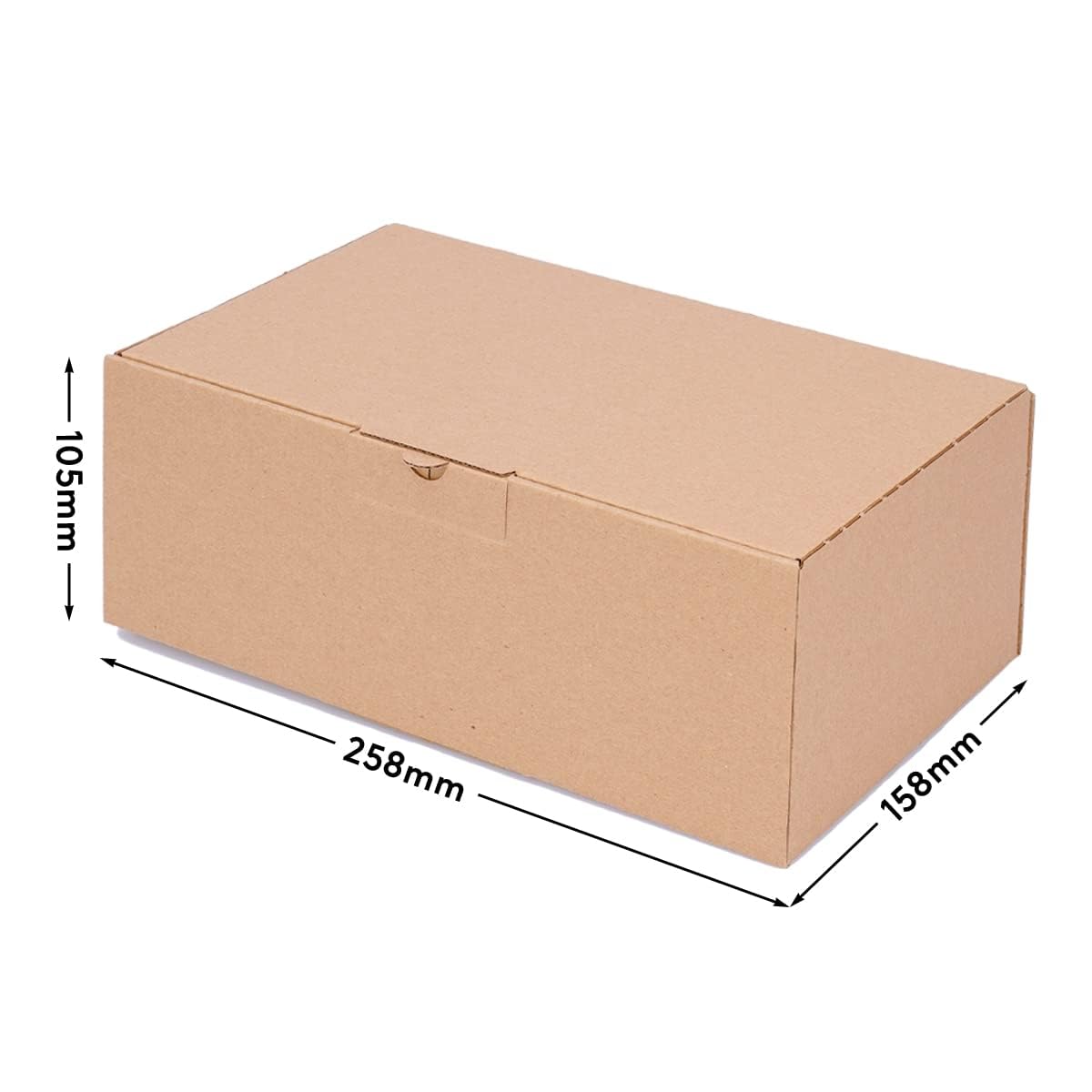 Boîtes pliantes carton 250 x 150 x 100 mm marron WP 30 emballage 100 pièces
