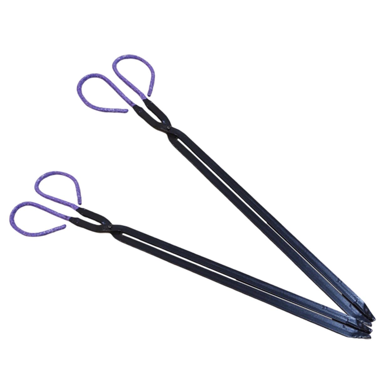 2 piezas Pinzas para Leña Unidades Clip Mango de Resistentes al Calor de Duradero para Barbacoa Exterior y Camping Cómodas y Seguras para Uso Doméstico