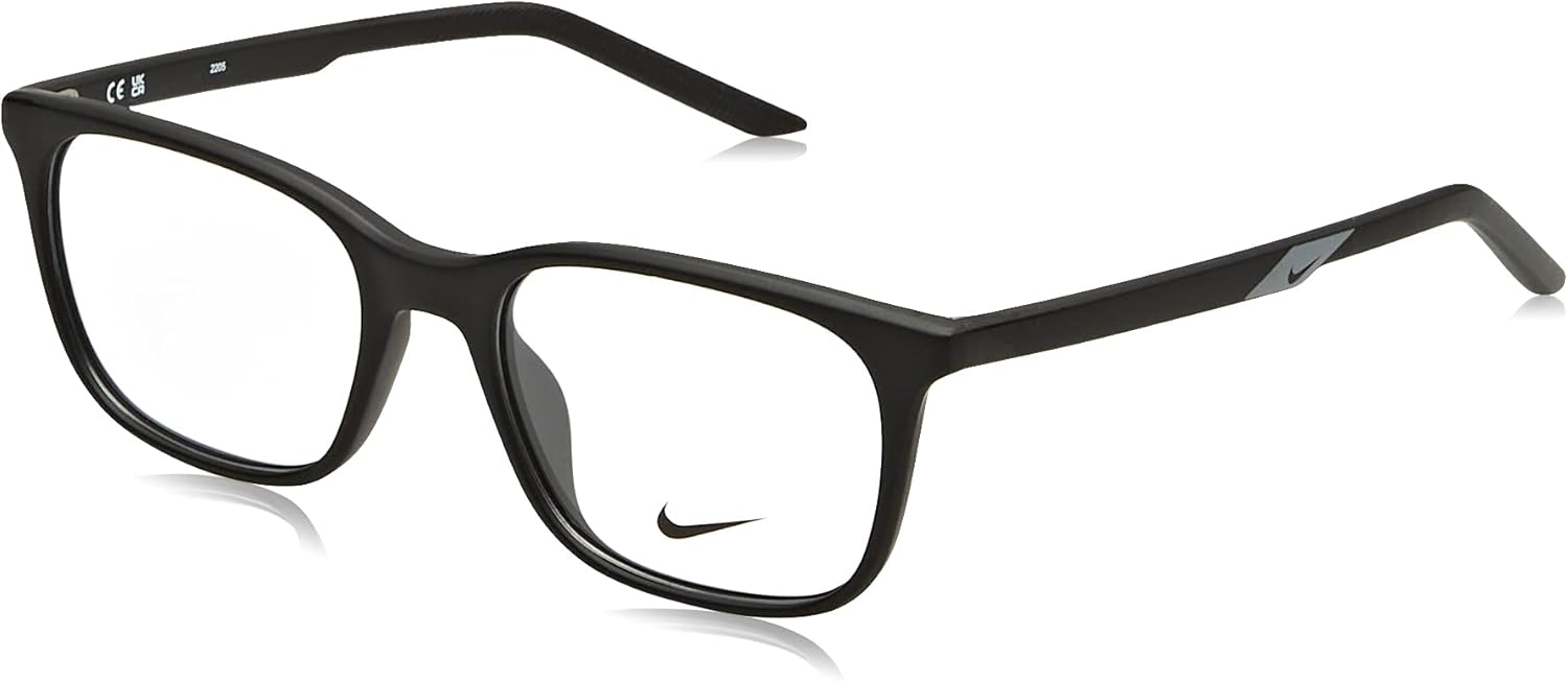 Nike 7255 001 Eyeglasses Women's Matte Black Full Rim Rectangle Shape 53mm