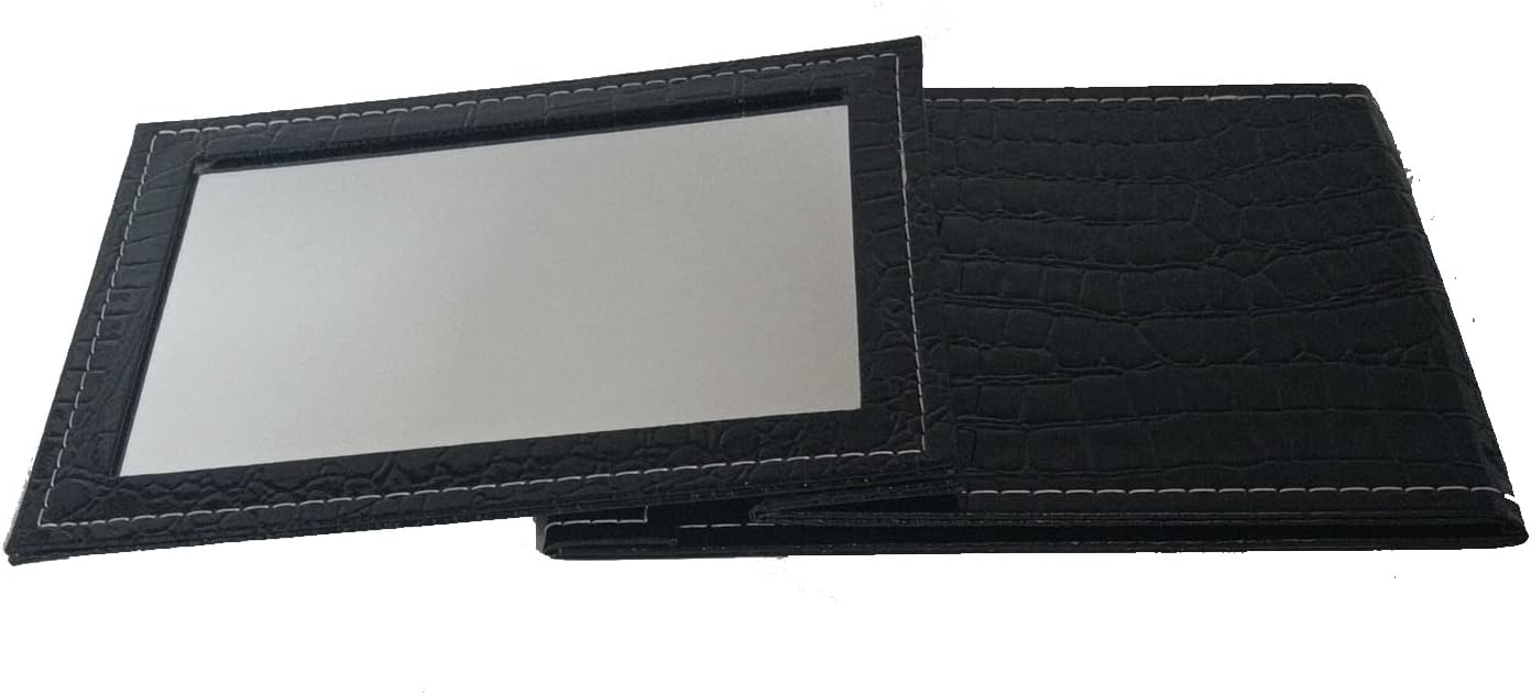 Protable Folding Vanity Mirror with Adjustable Stand, Travel Mirror Makeup Mirror (Black) image 5