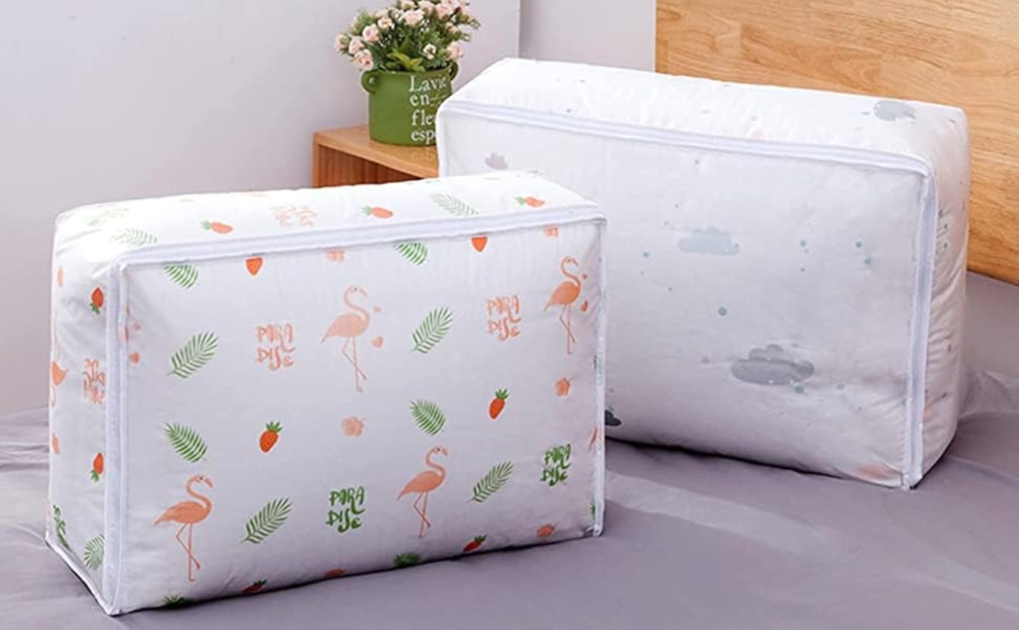 Soft Cotton Blanket Cover with Zip Closure, All Seasons