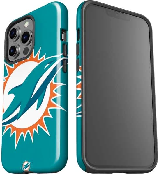 Skinit Impact Phone Case Compatible with iPhone 15 Pro - Officially Licensed NFL Miami Dolphins Large Logo Design
