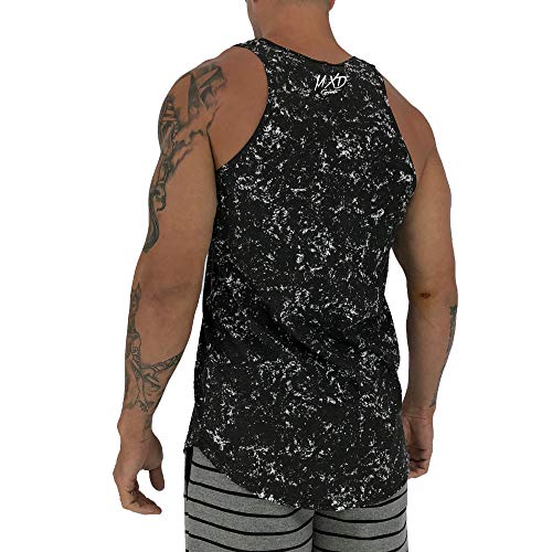 Regata LongLine Masculina Cavada MXD Conceito Halteres Monster Long Line (Marmorizado Hard, M)