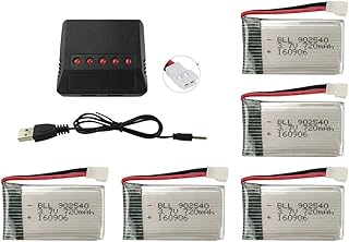 Accessories 5PCS 3.7V 720mAh Lipo Battery with 5 in 1 Charger for Syma X5C X5C-1 X5A X5 X5SC X5SW H5C V931 Drone