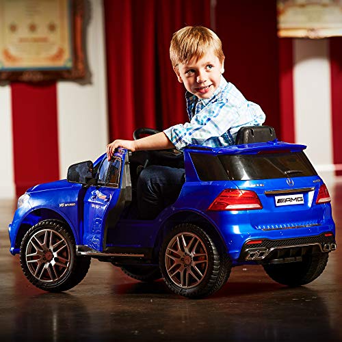 Huffy Mercedes-Benz Gle 63 Kids Electric Battery Powered Ride On Car W/ Lights, Sounds & Mp3 Player, Royal Blue (17548P) #TOP3