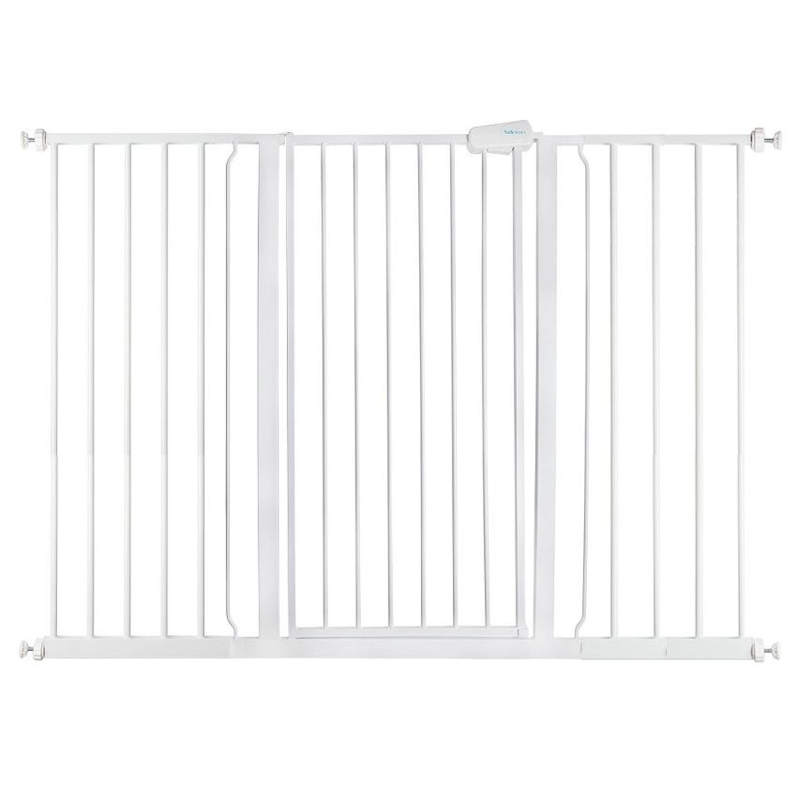 Safetots Extra Tall Pressure Fit Safety Gate - White - Metal - 104cm Height