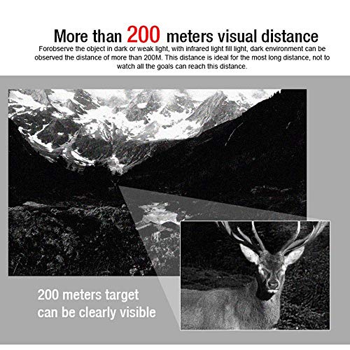 DOTXX 2X28 Monocular Night Vision Goggle, High Power Helmet Glasses HD, Suitable for Night Vision Hunting,with Helmets Mount Bracket