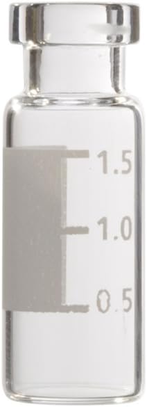 11-09-2397 2mL Clear Crimp ID Vial w/Numbered Marking Patch {12x32mm} (100/pk)