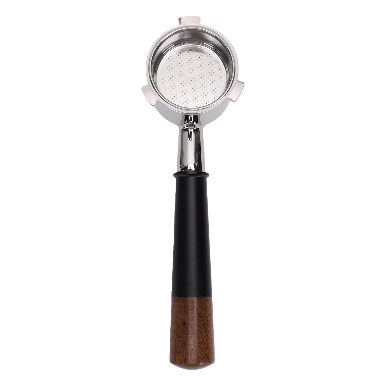 RIZGHWOY Portafiltro Macchina caffè, Filtro caffè 51 Mm 3 Orecchie | Manico in Legno di Noce, Acciaio Inox 304, Compatibile con EC9155, EC9255
