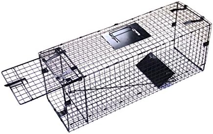 Farmily 32"x10"x12" Collapsible One Door Humane Live Animal Trap for Rabbit, Skunk, Mink, and Squirrel
