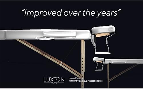 Miniatura 5 de Luxton Home Mesa de masaje de espuma de alta calidad, portátil, plegable, altura ajustable, 72 pulgadas de largo y 27 pulgadas de ancho, mesa de
