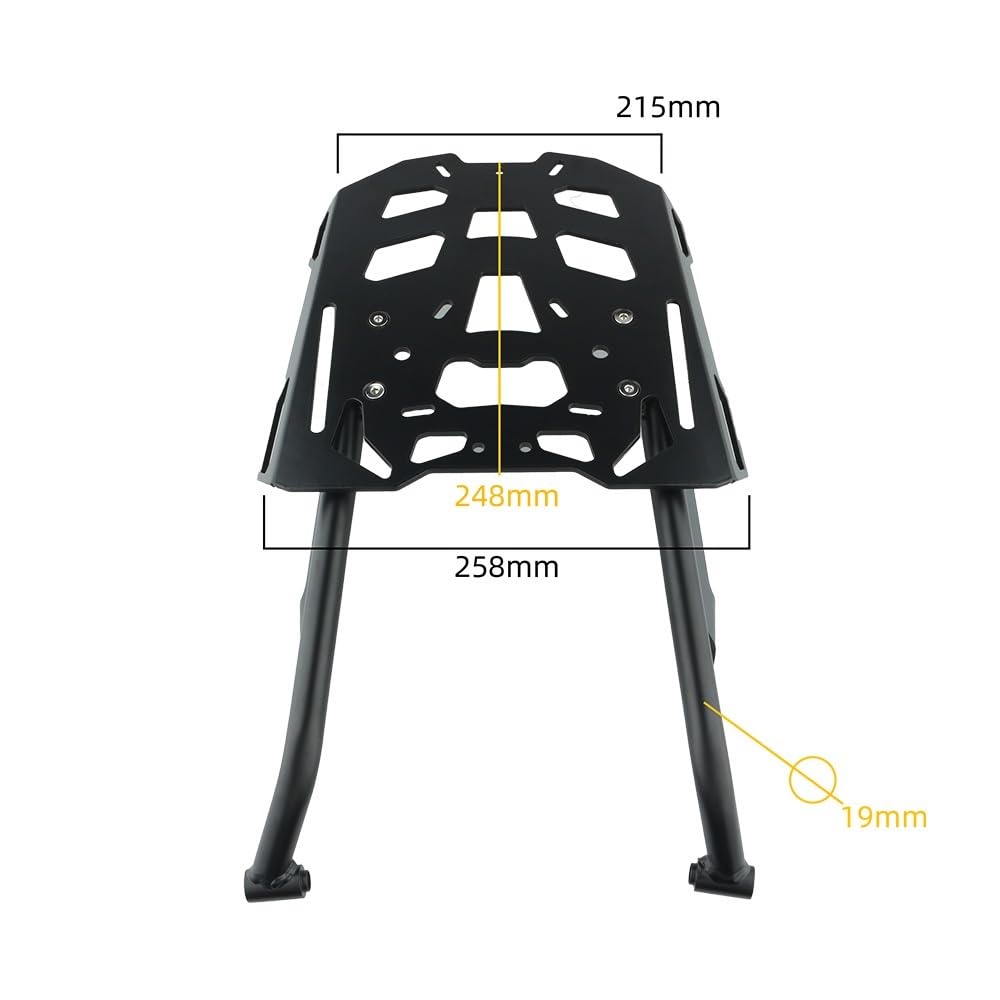 Support Arrière De Moto pour Tuareg660 2022 – 2025 Valise Porte-Bagages Arrière Pliable