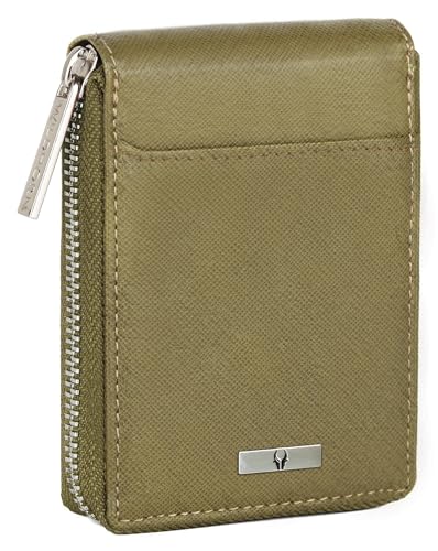 Image of WildHorn RFID Protected Leather Wallet for Men,Blue