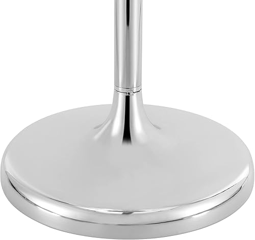 Miniatura 9 de DYNAMI Juego de 10 lujosos soportes de flores de cristal, centros de mesa de boda, jarrón de flores de cristal plateado, soporte de arreglo floral