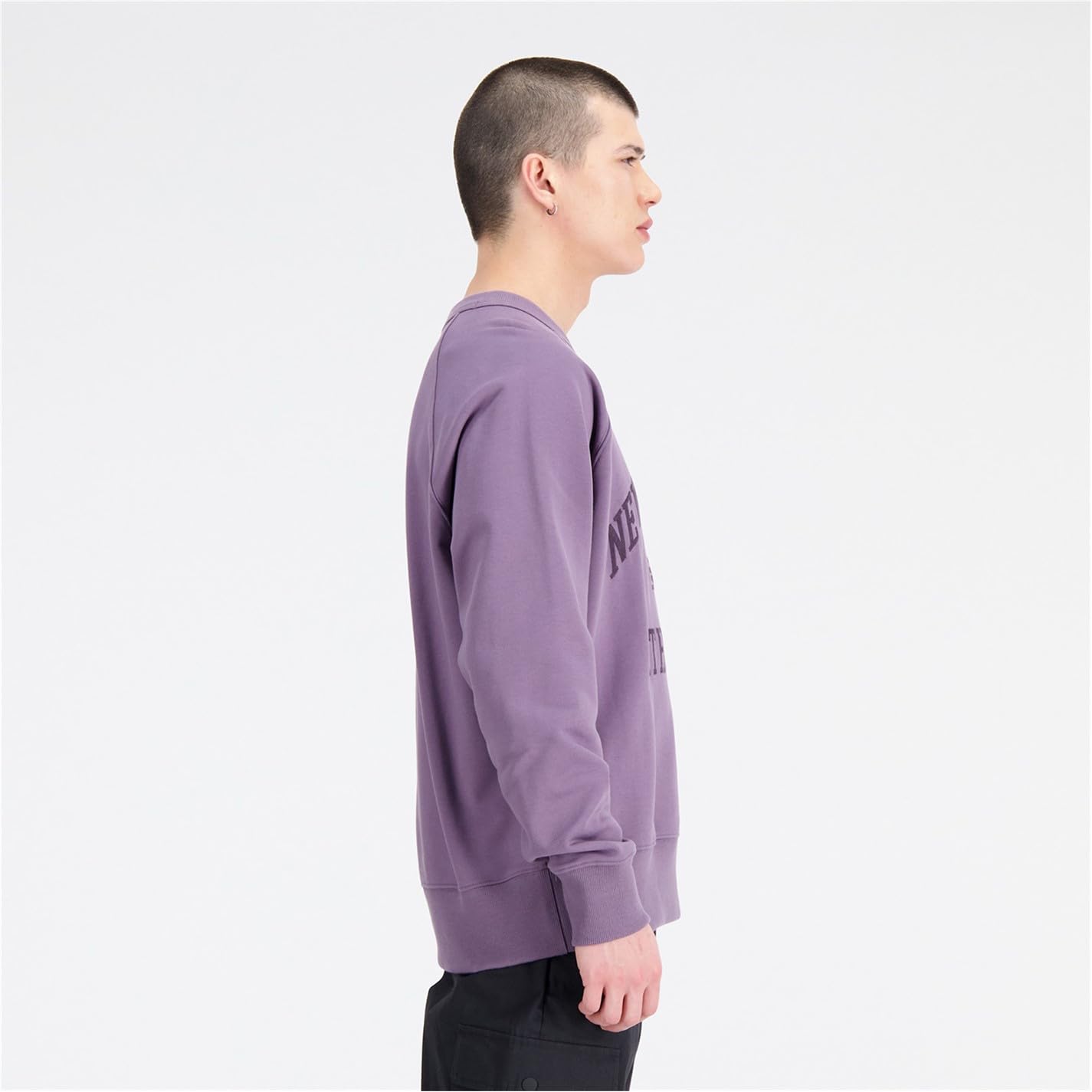 New Balance Damski sweter Varsity z okrągłym dekoltem Shadow (515) L, Cień (515), L