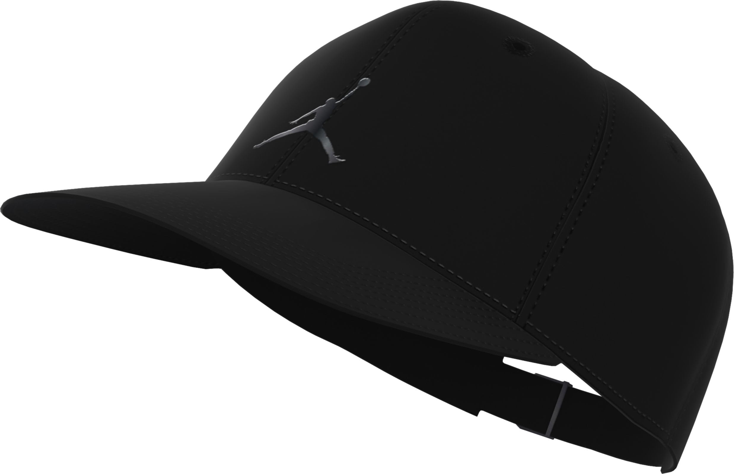 Air Jordan  Rise Cap Adjustable Hat - Black - M/L
