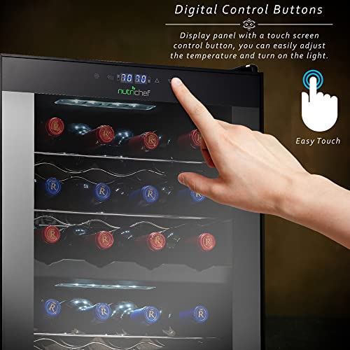 Nutrichef PKCWCDS285 28 Bottle Fridge | Dual Zone Chiller thumb #4