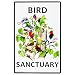 CROSSWALKS Bird Sanctuary 10" X 15" Aluminum Sign
