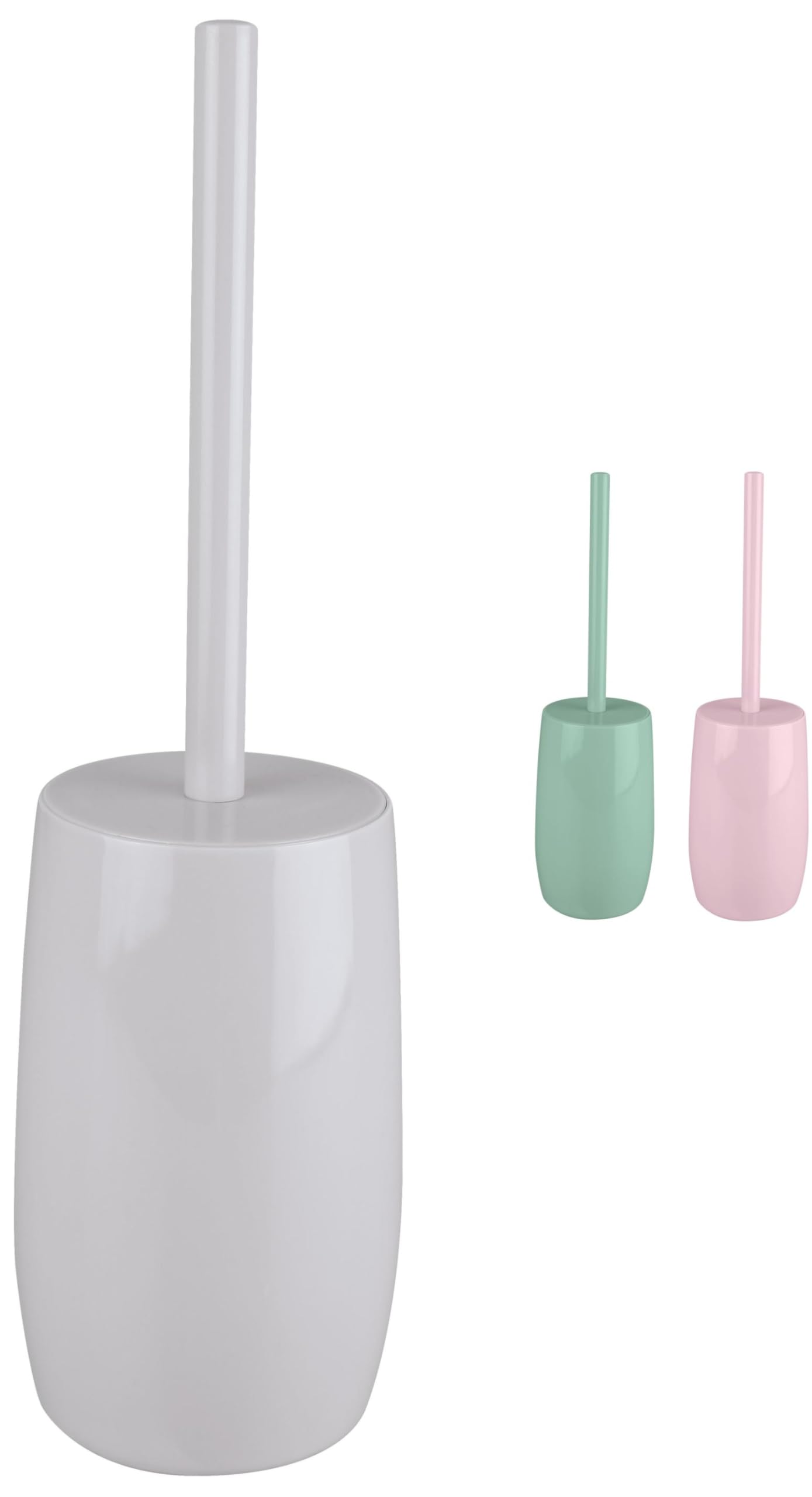Kw Enclosed Light Grey Luxury Plastic Toilet Brush And Holder (Enclosed Light Grey)