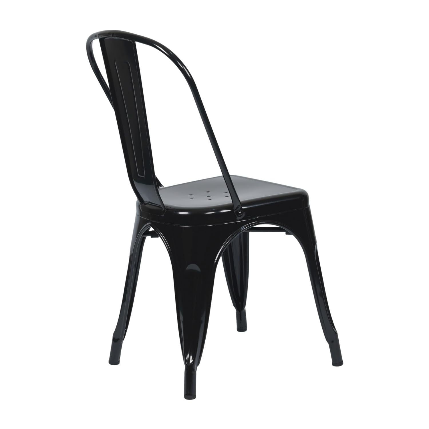 THINIA HOME Pack 2 Sillas Apilables Industriales de Acero 45x45x85cm
