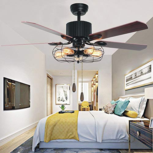Image of Ceiling Fan Pull Chain 6PCS Wooden Light Extension Set - 12 Inch Decorative Pulls With Connector for Living Room, Bathroom, Toilet Ceiling Light